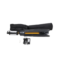 Lumière d'urgence mobile portable 180W avec trépied et batterie, mât télescopique de levage, éclairage de scène de travail PLT898