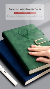 Bán Hot tùy chỉnh <span class=keywords><strong>A5</strong></span> máy tính xách tay PU da Tạp Chí chủ đề may Quà tặng khuyến mãi cho các trường nhật ký - Product Image 2