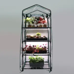 Manta térmica de invierno para jardín interior de 36W, mini invernadero con luz de cultivo para plantas hidropónicas, verduras, setas
