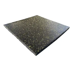 500 * 25毫米高品质健身房橡胶地板易于安装橡胶瓷砖环保健身房橡胶地板垫