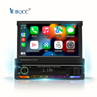 Autoradio Android universel BQCC 7 pouces, CarPlay, amplificateur, GPS, Mirror Link, FM, RDS, vidéo, lumières colorées, lecteur MP5
