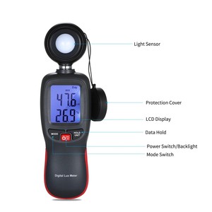 WT81 - Mètre numérique haute précision - Affichage LCD - Illuminomètre portable - Mini-luminomètre - Photomètre - 0-200000 - Product Image 3