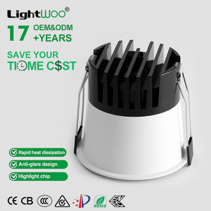 <span class=keywords><strong>Spot</strong></span> encastré <span class=keywords><strong>LED</strong></span> 10W, projecteur en aluminium anti-éblouissement, lumière COB, design moderne, spots de plafond sans cadre, à intensité variable - Product Image 5
