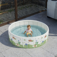 Langlebiger Faltbarer Runder Swimmingpool für Erwachsene und Haustiere im Freien, Garten und Hinterhof