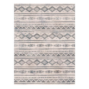 Tapis géométrique Isalaine, rectangulaire, lavable, en polyester, pour la décoration de la maison - Product Image 1