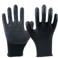 Gants de sécurité industriels SONICE 13 Gauge, enduits de nitrile/nylon, entièrement texturés, certifiés EN388, antidérapants, antistatiques, noirs