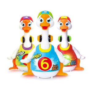 Jouet en forme d'oie qui danse <span class=keywords><strong>pour</strong></span> enfant, 10 pièces, mignon jouet Musical en plastique, balançoire électrique, cadeau <span class=keywords><strong>pour</strong></span> bébé, 18M, offre spéciale - Product Image 1