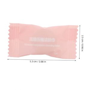 100 Serviettes Compressées en Coton Mini, Jetables, Écologiques, Motif Sportif, pour Camping, Essuie-mains Portable, Forme Ronde - Product Image 3