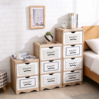 Meilleures ventes : Meuble de chevet vertical en bois massif couleur naturelle, unité de rangement mobile multi-tiroirs, écologique et peu encombrante
