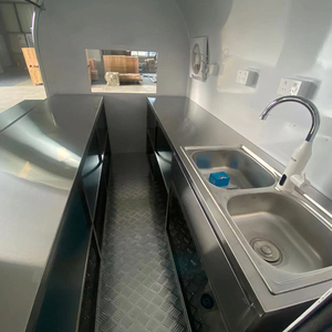 Remolque de Comida Rápida Móvil con Estructura de Acero Inoxidable, Anticorrosión, Fácil Mantenimiento, Freidora Resistente al Óxido para Uso en el <span class=keywords><strong>Centro</strong></span> de la Ciudad - Product Image 3