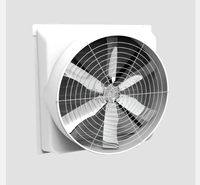 48 Zoll Vieh Abluft ventilator Langlebige Schweine farm Edelstahl blätter Axial Flow Kühlung Kunststoff Geflügel Umwälz ventilatoren