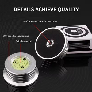 Bộ ổn định trọng lượng đĩa than 50Hz, tích hợp thước đo độ cân bằng, phát hiện tốc độ, kẹp giữ đĩa LP cho máy nghe nhạc vinyl - Product Image 5