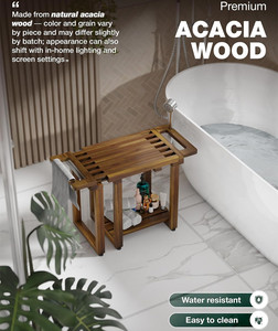 <span class=keywords><strong>Banc</strong></span> <span class=keywords><strong>de</strong></span> douche en <span class=keywords><strong>bois</strong></span> réglable durable personnalisé, imperméable, avec étagère <span class=keywords><strong>de</strong></span> rangement pour <span class=keywords><strong>salle</strong></span> <span class=keywords><strong>de</strong></span> <span class=keywords><strong>bain</strong></span>, chambre à coucher - Product Image 4