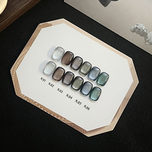 AILANUO Vegan Non-Toxic 6 Colors Moonlight Crystal <b>Cat</b> Eye UV/LED Gel Polish Set DIY Friendly OEM/ODM - Product Image 1