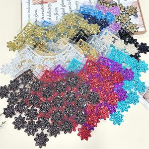 Nuevo Cuello Falso Versátil <span class=keywords><strong>con</strong></span> Bordado Floral 3D a Máquina, Adorno de Encaje y Lentejuelas para Bolsos y Vestidos de Noche - Product Image 4