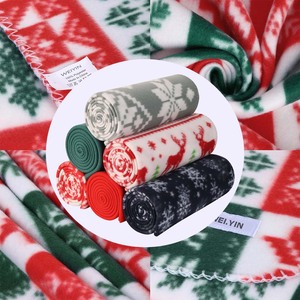 Tùy chỉnh thiết kế phẳng quay màn hình in ấn mô hình giáng sinh chống Đóng cọc cực Fleece Chăn với in logo - Product Image 2