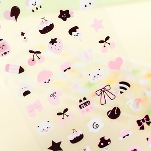 4 לחמניות של כל תיבה של משמעות מתוקה דברים חתוכים סרט יד סרט קריקטורה חמוד מדבקות סרט - Product Image 4