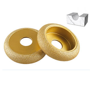 قرص جلخ ماسي دائري ملحوم بالتفريغ 75 مم، قرص جلخ ملحوم بالتفريغ بقطر داخلي 20 مم لتشكيل الحواف، لطحن الرخام والجرانيت والحجر - Product Image 1