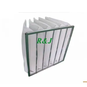 Hot sale Clean Room Air System Bag Air Filters with Non woven Synthetic Fiber Green Color