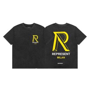Camiseta de algodón pesado estilo vintage lavado y desgastado para hombre y pareja, cuello redondo, manga corta, ideal para verano. - Product Image 6