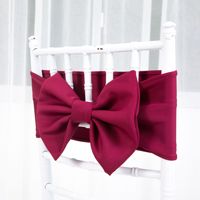 Ceintures prêtes à l'emploi de chaise de décoration de noeud papillon pour la partie de banquets de mariage