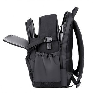 Wholesale Custom logo <b>Stylish</b> Fashion Travel <b>Waterproof</b> Oxford Men Laptop Bag 15.6 Inch Business <b>Backpack</b> - Product Image 3