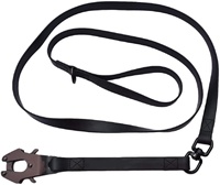 Laisse en PVC étanche pour chien, 5 m, avec clip de grenouille, pince à connecteur de charge tactique, robuste, collier pour chiens