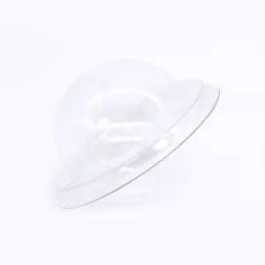 plastic packaging round box for cosmetic disposable plastic bath bomb container