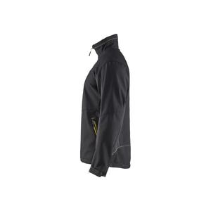 BLAKLADER - 495025169933XL Veste Softshell Noir/Jaune-EAN 7330509535011 VESTES DE TRAVAIL D'HIVER SOFTSHELL ET VESTES REMBOURRÉES - Product Image 4