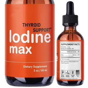 Private Label All Natrual Nascent Iodine Drops Improve Focus Energy Metabolism Boost Iodine Oral Liquid Drops Tincture