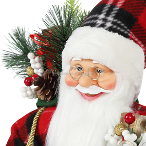30 ~ 110 cm Noël Debout Père Noël Cadeau Sac Ornement Décoration Traditionnelle Vacances Figurine Collection Xmas Série - Product Image 5