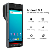 Lecteur de codes-barres portable Blovedream S60 Wifi Android 8.0, imprimante thermique de reçus et d'étiquettes QR, 58 mm