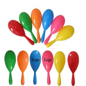 Maracas de Plástico Coloridas con Logotipo Personalizado, Varios Colores, para Bebés, Juguete Educativo Temprano, Regalos Promocionales - Product Image 1