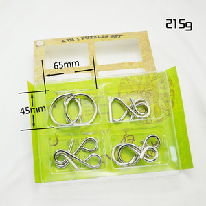 Trẻ em lồng vào nhau khóa lu ban kongming khóa kim loại não trêu ghẹo câu đố - Product Image 6