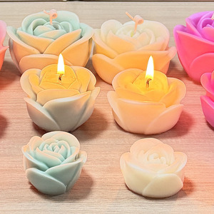 Hecho a mano romántico y lujoso Rose Flowercandles Asgifts Forladies adecuado para Bodas de San Valentín y bendiciones de cumpleaños - Product Image 2