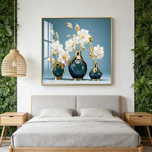 Pintura Decorativa Moderna en Porcelana de Cristal con Impresión HD Personalizada, Cuadrada, para Comedor, Estudio, Sala de Estar, Decoración del Hogar - Product Image 2