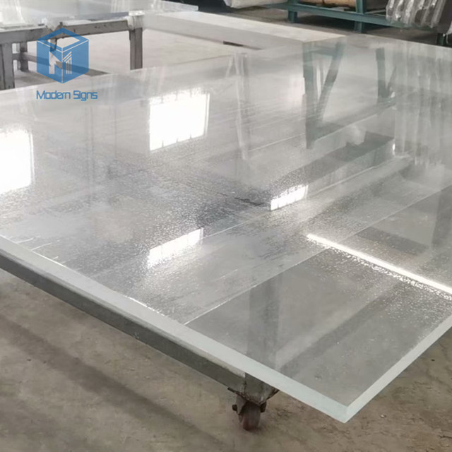 40mm 60mm 80mm 100mm 120mm Acrylic for Plexiglass Sheet for Swimming Pool & Aquarium Custom Cutting Processing Service
