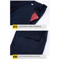 Vêtements de travail pour hommes 100% coton haute visibilité réfléchissants à manches longues, uniforme de sécurité pour la construction