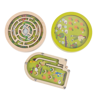 ¡Novedad de 2023! Juguetes de laberinto para niños, Mini laberinto de madera educativo, juego de mesa de madera y tablero de rompecabezas de laberinto, juguetes para niños