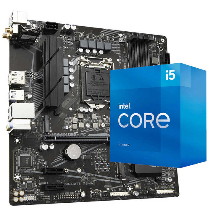Intel Core i5 11400F&GYGABYTE B560M DS3H