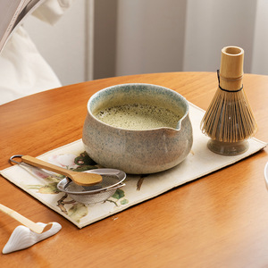 Juego de cuencos Matcha de cerámica grandes clásicos Baibenli estilo Song Dynasty incluye batidor de té y cepillo Matcha de bambú para la <span class=keywords><strong>ceremonia</strong></span> del té - Product Image 4