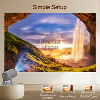 Proyector Portátil Multimedia Magcubic HY300pro+ en Oferta, Proyector de Video para Dormitorio con Android 14, Cine en Casa 720P LED LCD Compatible con 4k