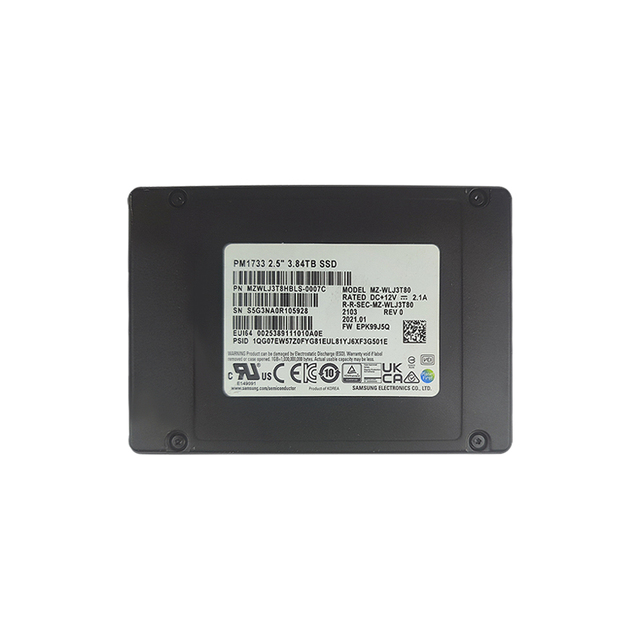PM1733 3.84TB V-NAND PCIE GEN4 X4 NVME U.2 SFF-8639 2.5 INCH (MZ-WLJ3T80)