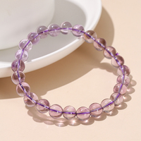 JD 7A Quartz brésilien naturel Bracelet de pierres précieuses semi-précieuses Reiki énergie de guérison Yoga poignet bijoux glace améthyste breloque perle