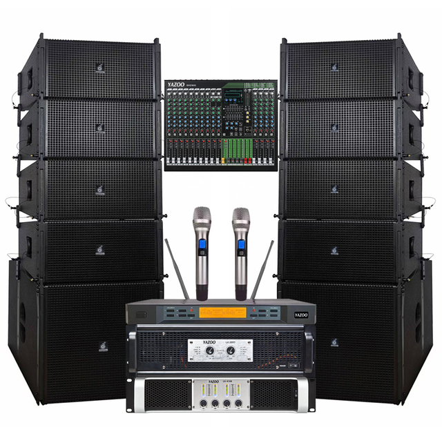High Quality 10-Inch Speaker Passive Line Array Speaker Stereo Floor Standing 8 Ohm Impedance 1000W Waterproof XLR/Speakon