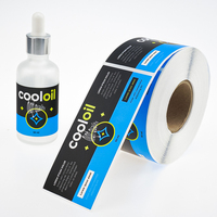 Logo autocollant personnalisé imperméable à l'eau, impression de flacons de 10ml, étiquettes adhésives de bouteilles de prix