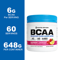 BCAA en vrac 2:1:1 saveur framboise-citron, supplément en poudre d'acides aminés BCAA avec logo personnalisé