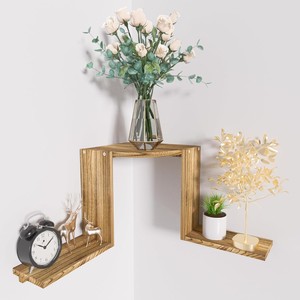 Cross-border corner <b>shelf</b>, <b>wall</b> decoration, <b>floating</b> <b>shelf</b>, tiered <b>floating</b> <b>shelf</b>, plant <b>shelf</b>, bookshelf, corner <b>shelf</b> - Product Image 1