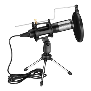 USB Condenser Microphone kit kim loại và nhựa đứng cho Studio máy tính Youtube phát sóng trực tiếp karaoke máy tính xách tay - Product Image 2