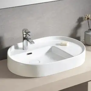 Sanitär keramik White Art Sink Sanita rio Ceramic Kleines Waschbecken Drop in Becken